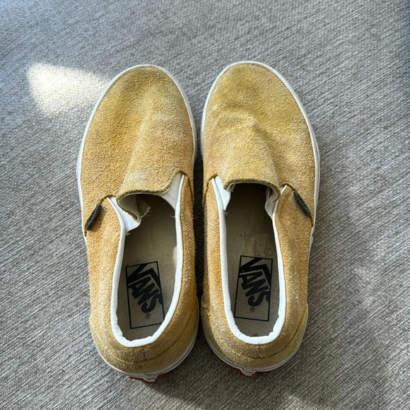 Vans Slip-On suede in yellow size women’s 7.5 - Picture 2 of 9